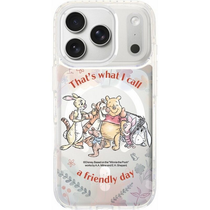 小熊維尼這是我所說的友善的一天 iPhone17透明/磁吸磁換式手機殻 - 手機殼/手機套 - 塑膠 多色