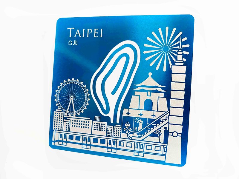 Taiwan Card Clip_Taipei _2colors - Card Stands - Stainless Steel Multicolor
