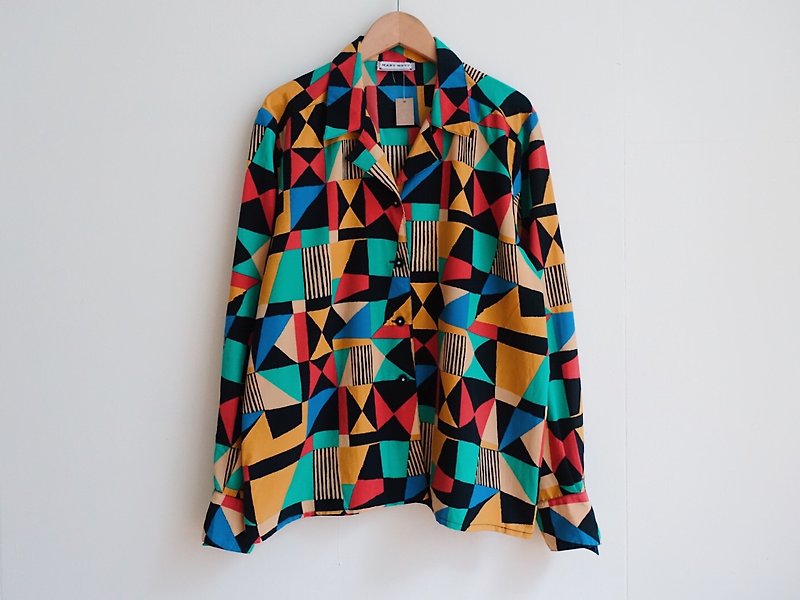 Vintage / Shirt / Long sleeve no.217 tk - Women's Shirts - Polyester Multicolor