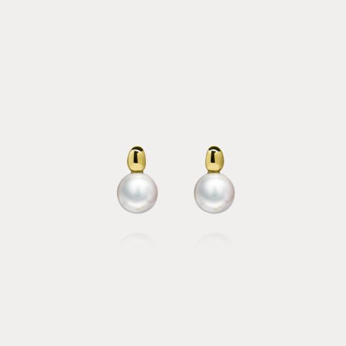 瑭果盒珠寶·設計 La Bonbonnière Jewelry Cardamom | 8.5-9mm 豆蔻 日本Akoya海水珍珠18K耳環/耳針