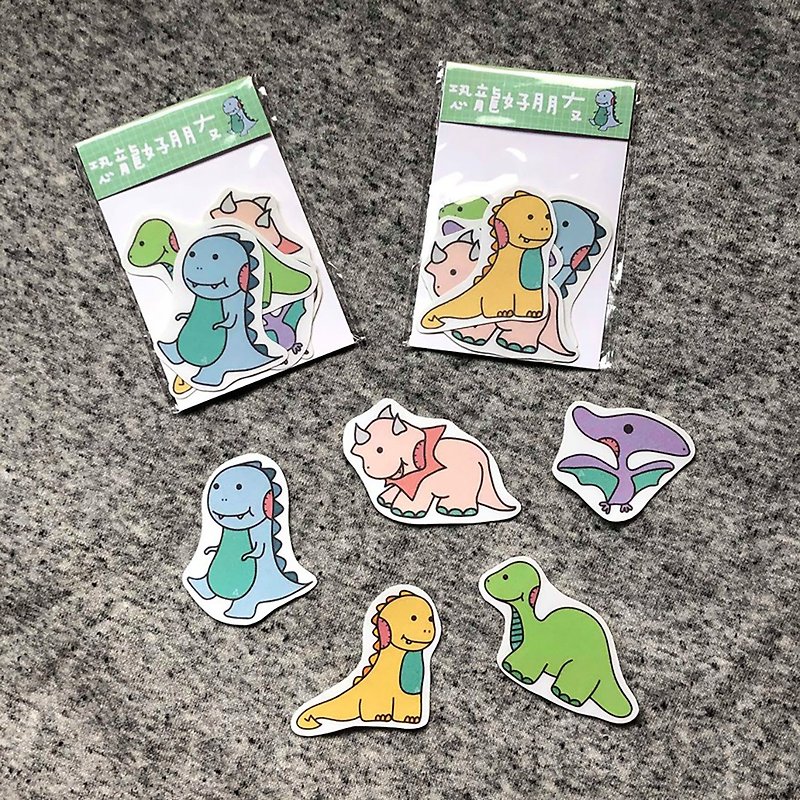 Waterproof Sticker_Friends of Dinosaurs / Stickers - Stickers - Paper 