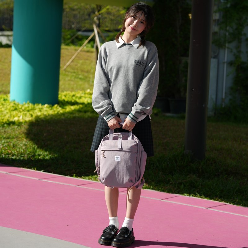 MAYA – Roundy All Day Backpack (L) Heather Purple - Backpacks - Nylon Purple