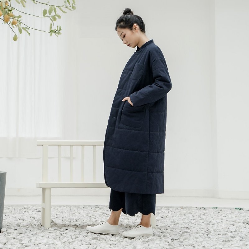 BUFU 3M thinsulate unisex winter long coat O180423 - Women's Casual & Functional Jackets - Cotton & Hemp 