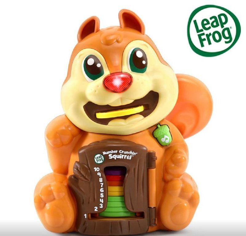 快速出貨-僅限寄送台灣【LeapFrog】貪吃小松鼠 - 寶寶/兒童玩具/玩偶 - 塑膠 卡其色