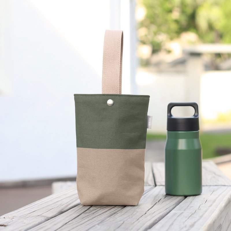 Two-color environmentally friendly beverage bag/canvas small bag (various types) - กระเป๋าถือ - ผ้าฝ้าย/ผ้าลินิน หลากหลายสี