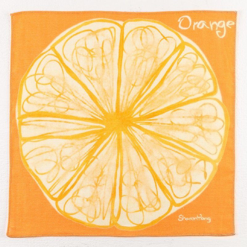 Good Orange Orange-Hand Towel - ผ้าเช็ดหน้า - ผ้าฝ้าย/ผ้าลินิน 