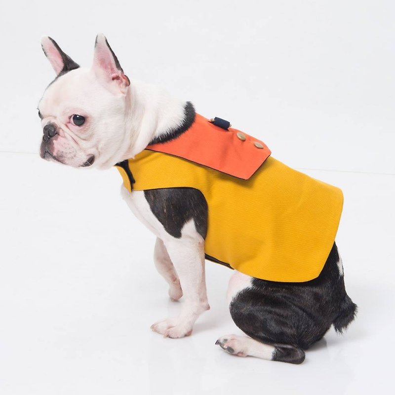 胸背衣 彩色方塊 Orange Blinks 芒果奶酪 XS/S/M/L (XS/S/L完售) - 寵物衣服 - 棉．麻 