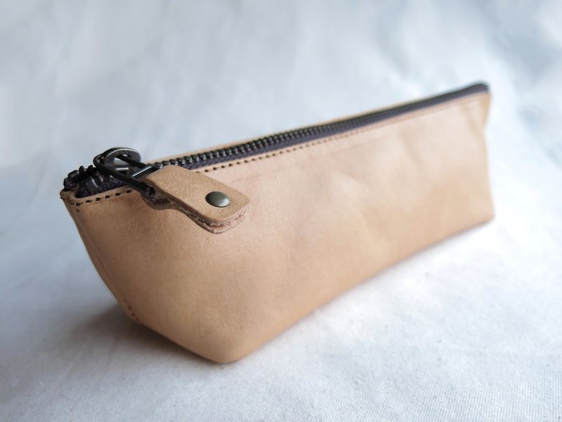 Piece of LBT Original Ship Pencil Bag, Sundry Bag 【jane_one_PIECE】 - Toiletry Bags & Pouches - Genuine Leather Brown