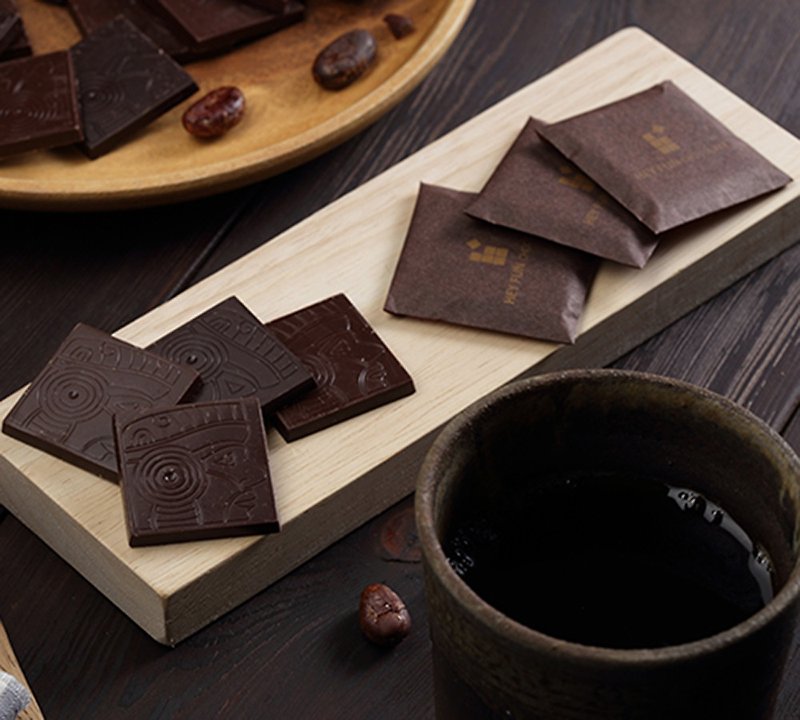 牛奶巧克力薄片【黑方巧克力】(ICA)-亞太區 銀牌 - 巧克力 - 木頭 咖啡色