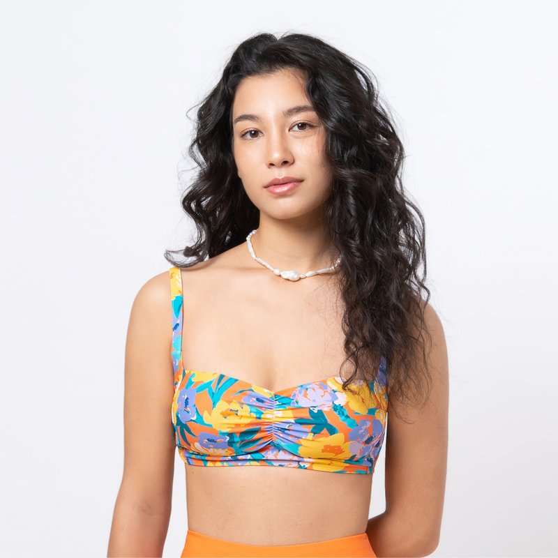 FIORI NECTARINE RUCHED BRA - 女泳衣/比基尼 - 其他材質 