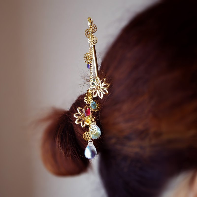 Hairpin Dazzling - Hair Accessories - Glass Transparent