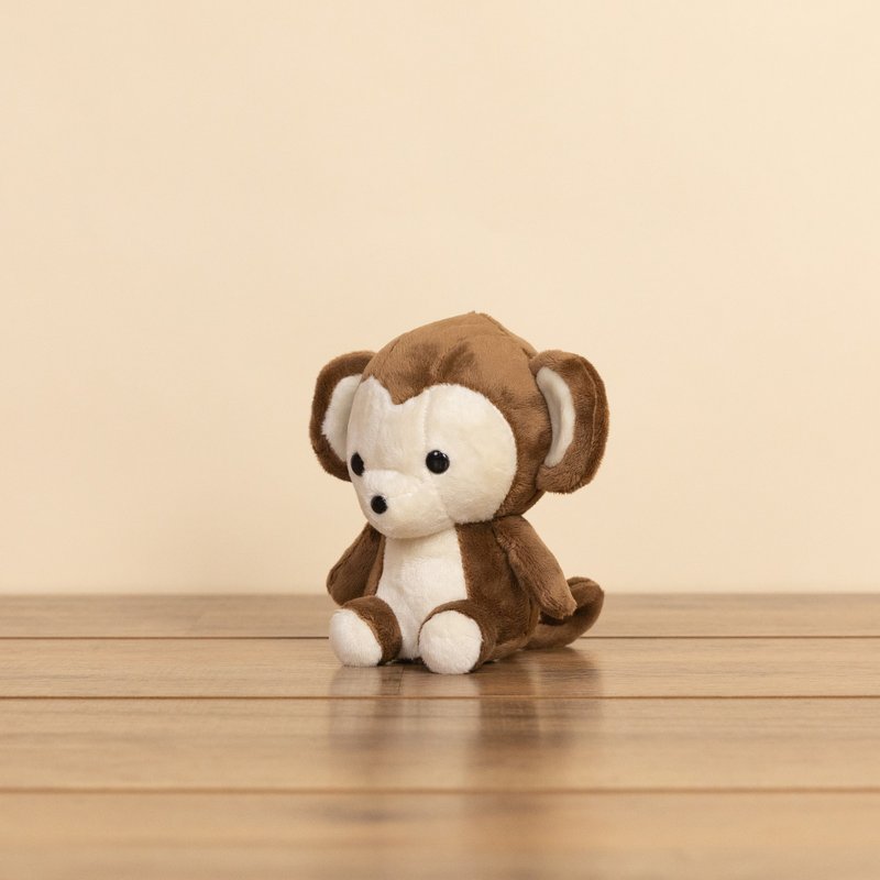 Mini Bellzi | Monki the Monkey - Stuffed Dolls & Figurines - Other Man-Made Fibers Brown