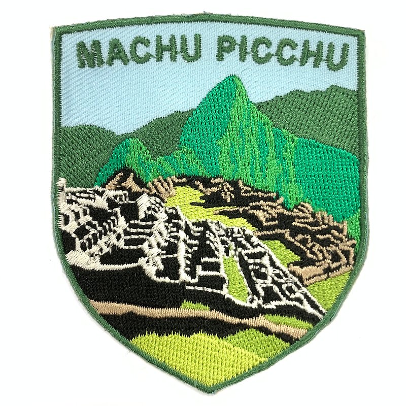 Peru Machu Picchu Coat Embroidery Badge Badge Embroidered Cloth Sticker Badge Ironing Sticker Hot Cloth Sticker - เข็มกลัด/พิน - งานปัก หลากหลายสี