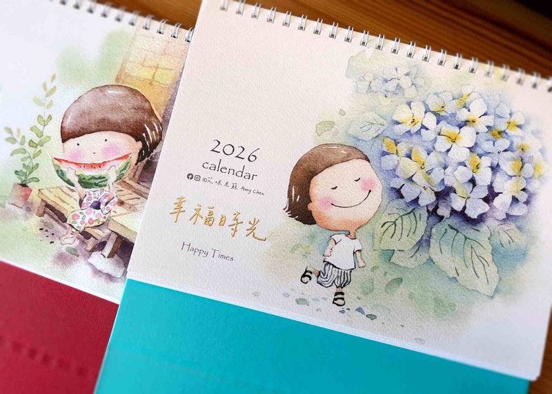 2026年度桌曆 幸福時光 - 日曆/月曆/年曆 - 紙 