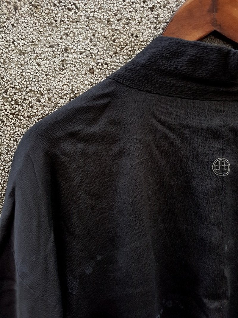 タートルGege  - 三味線素敵な手縫いの羽織の着物のジャケット - ジャケット - シルク・絹 
