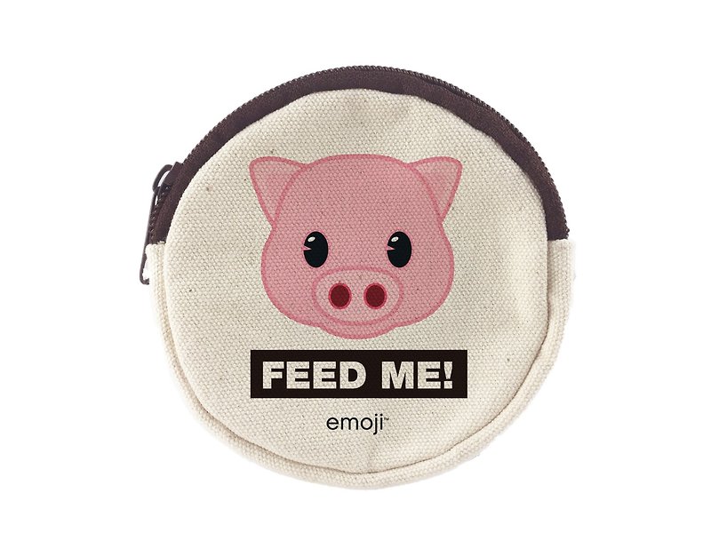 Emoji authorization-coin purse, EM01 - กระเป๋าใส่เหรียญ - ผ้าฝ้าย/ผ้าลินิน สึชมพู