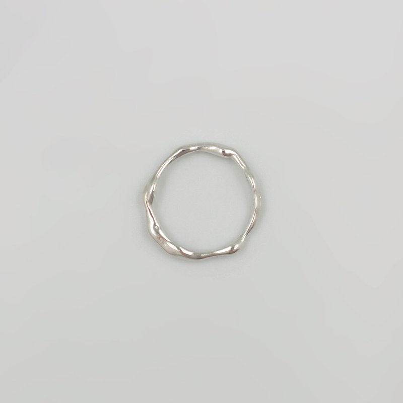 | FLUX | Silver Slim Ring - แหวนทั่วไป - เงินแท้ สีเงิน