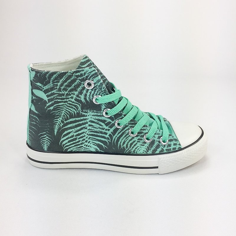 New Designer Series-850Collections-Canvas shoes (green shoes light green belt / female limited edition) -AH15 - Women's Casual Shoes - Cotton & Hemp Green