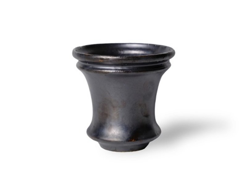 Parvacosterichio _S_Matte Black_Pot_Planter - เซรามิก - ดินเผา 