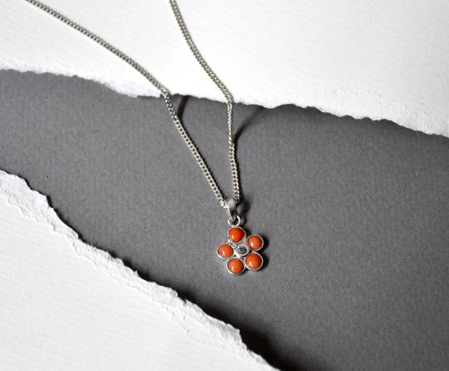 珊瑚礁シルバーネックレス BRIGHT ブルーサンシャイントレーディング