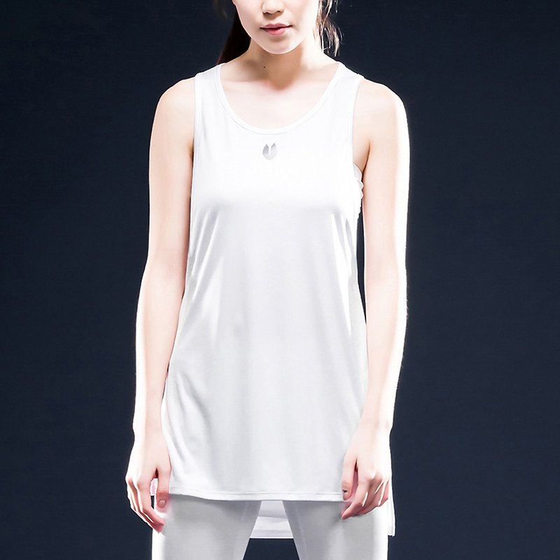 Force AquaTouch InstaDRY water sense instant dry female models slim training vest white - Women's Sportswear Tops - Polyester 