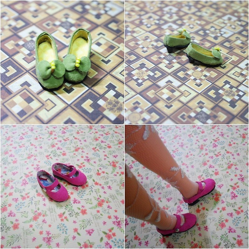 タミ人形のための靴メリジェーン/リボンの靴 - その他 - コットン・麻 多色
