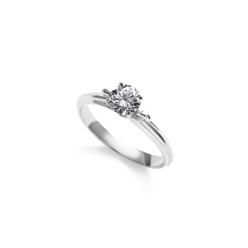 【Pure Diamonds】 Exclusive Design Athena‧Guardian Cultivated Diamonds 14K/18K Gold Diamond Ring
