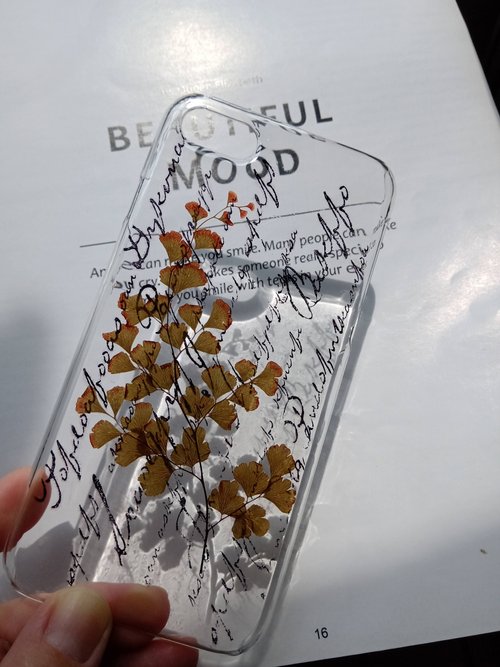 Anny's workshop 手作押花手機保護殼,Apple iPhone 7, iPhone 8適用,箴言