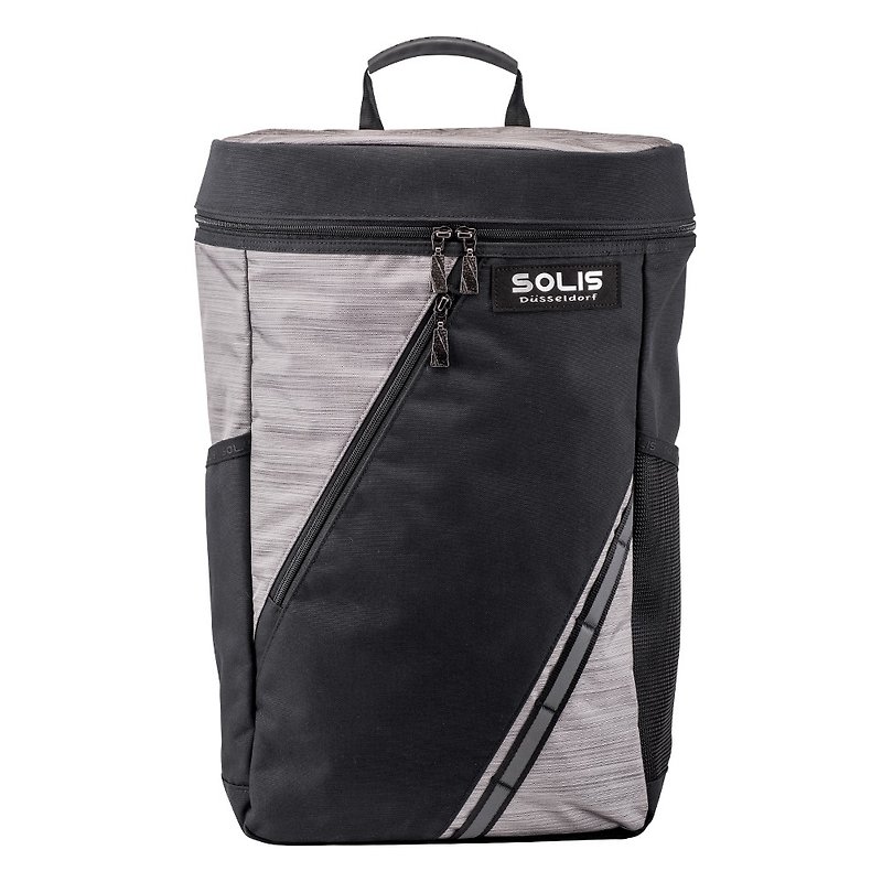 SOLIS Silver Dazzle Series1│5'' Laptop Backpack│Black - กระเป๋าเป้สะพายหลัง - เส้นใยสังเคราะห์ สีเงิน