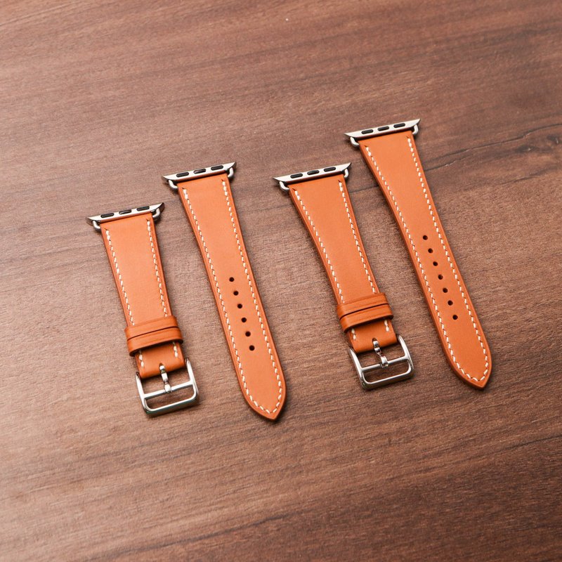 客製Apple Watch錶帶 - 錶帶 - 真皮 咖啡色