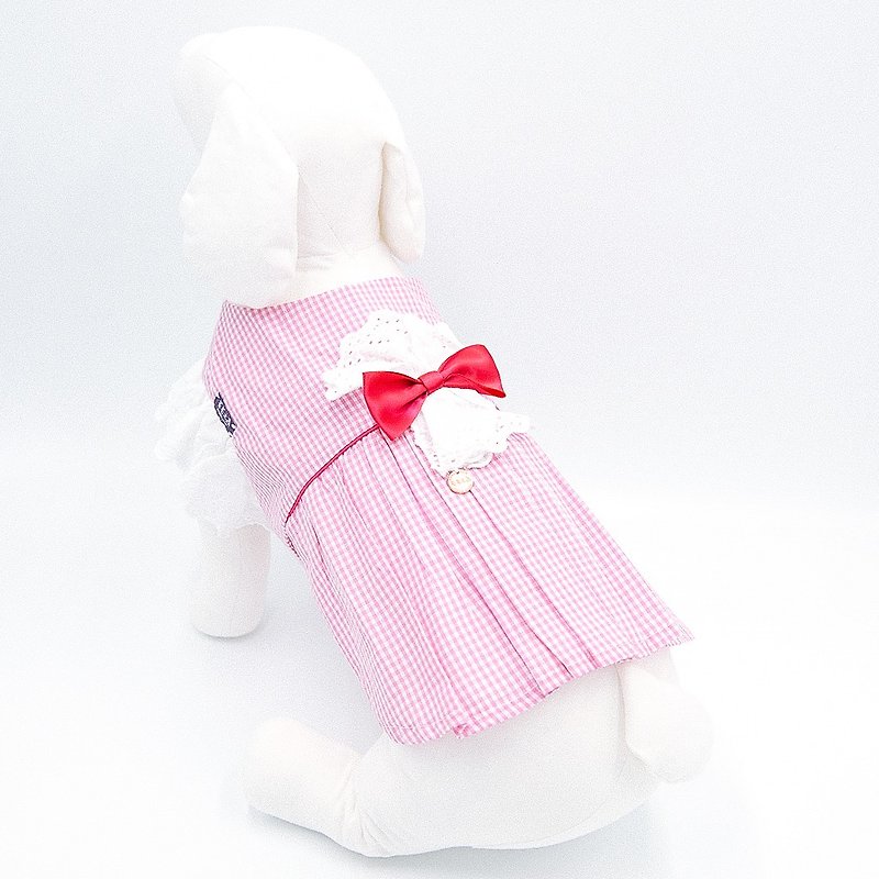毛毛之森 Momojism 寵物衣服 - 連身裙 - Hermia - 寵物衣服 - 棉．麻 粉紅色