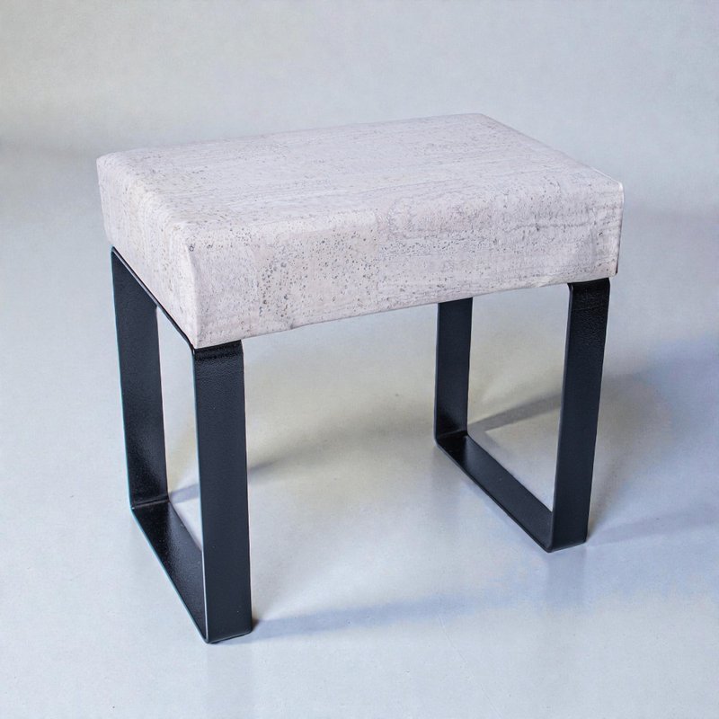 軟木皮革腳凳 (白色) - 椅子/沙發 - 環保材質 白色