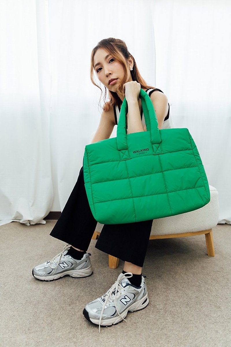 Bill Puffy Bag : Green - Briefcases & Doctor Bags - Other Materials Green