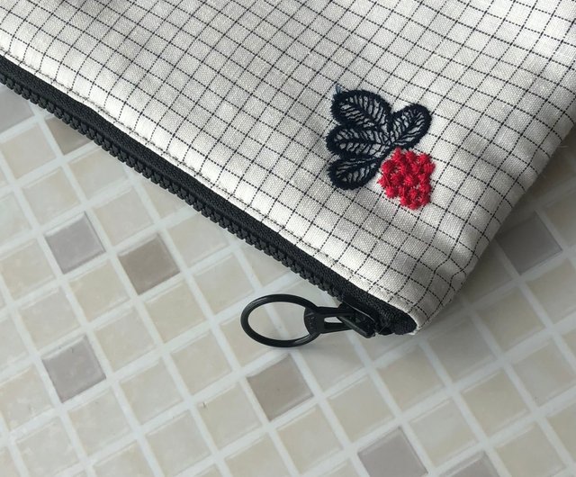 mina perhonen 化妝包 ポーチ 果実柄 ポケットつき ハンドメイド