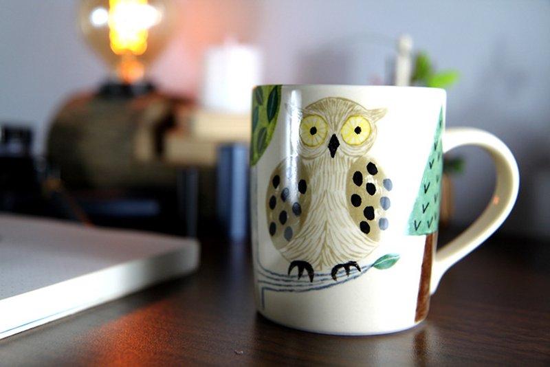 Miyuki Matsuo-Mug Owl - Mugs - Pottery 