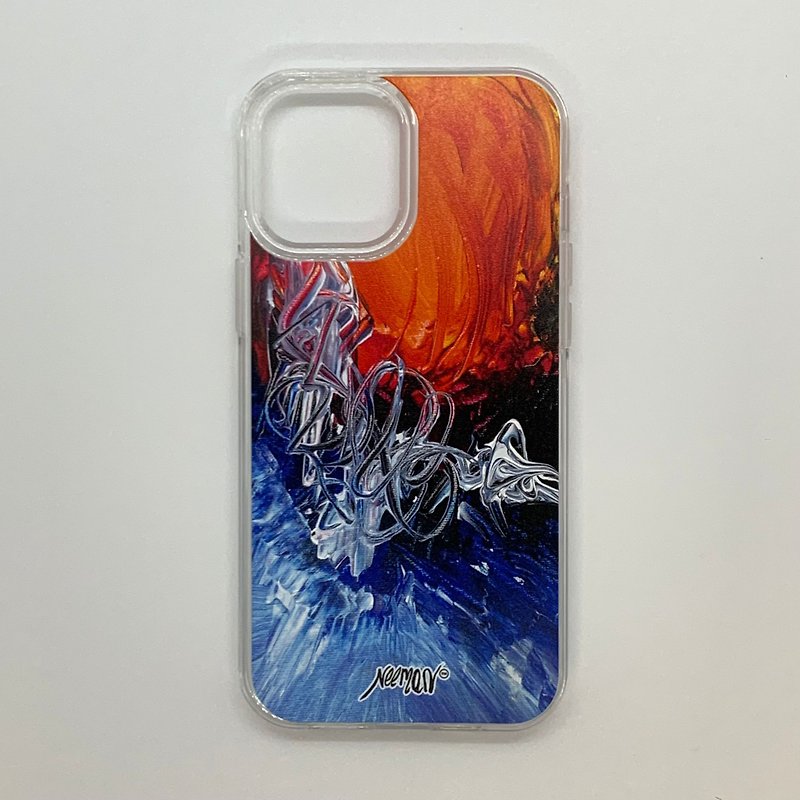 Artistic Abstract iPhone 12 Pro MAX Limited Edition phone case. - งานดีไซน์ดิจิทัลอื่นๆ - ซิลิคอน สีน้ำเงิน