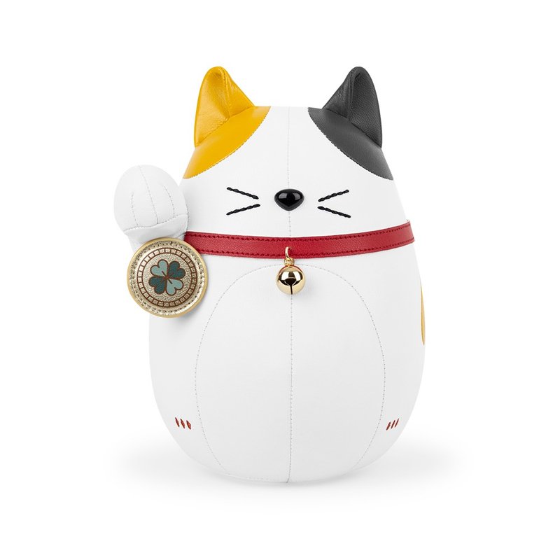 【書擋】招財貓 Lucky Cat-Fuu(福貓) 皮革動物擺飾 - 擺飾/家飾品 - 人造皮革 多色