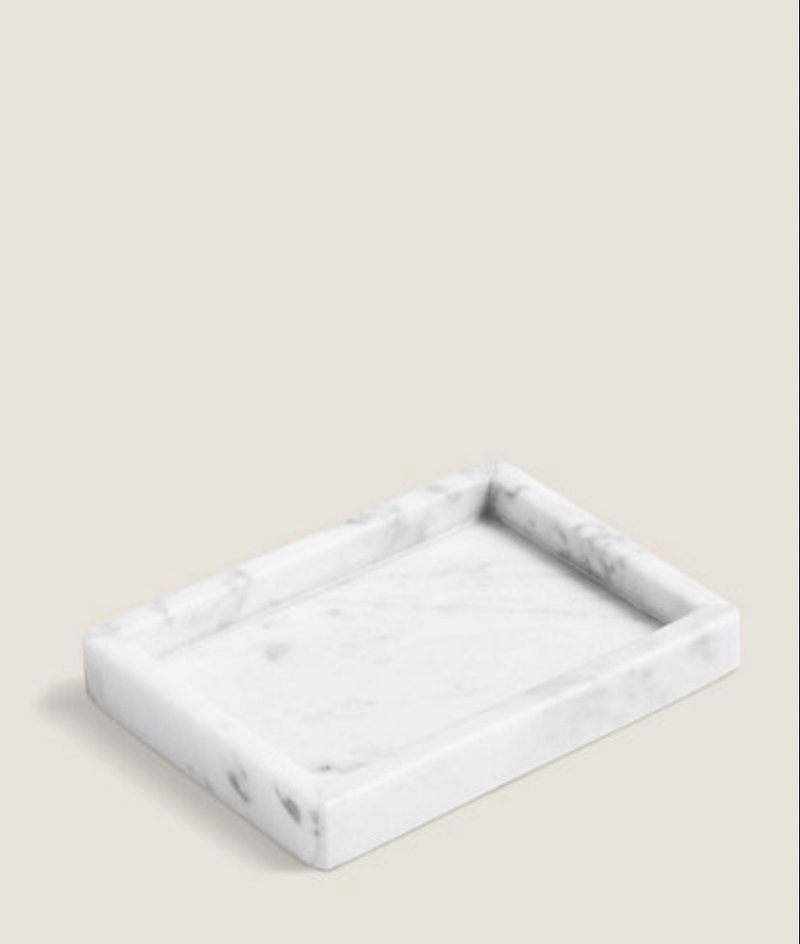 大理石浴室用品肥皂碟 - 浴室用品/收納 - 石頭 灰色