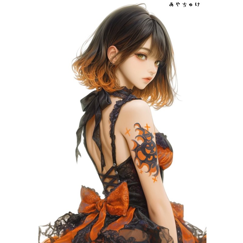 【7月下旬新作】07-098-0107 コラージュステッカー - 貼紙 - 紙 