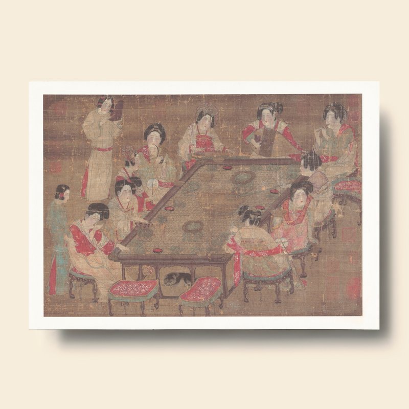 Print Card: A Palace Concert, Tang Dynasty - Posters - Paper Khaki