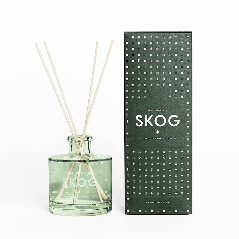 [Danish SKANDINAVISK Diffuser] SKOG Norwegian Forest Indoor Diffuser - Fragrances - Glass Transparent
