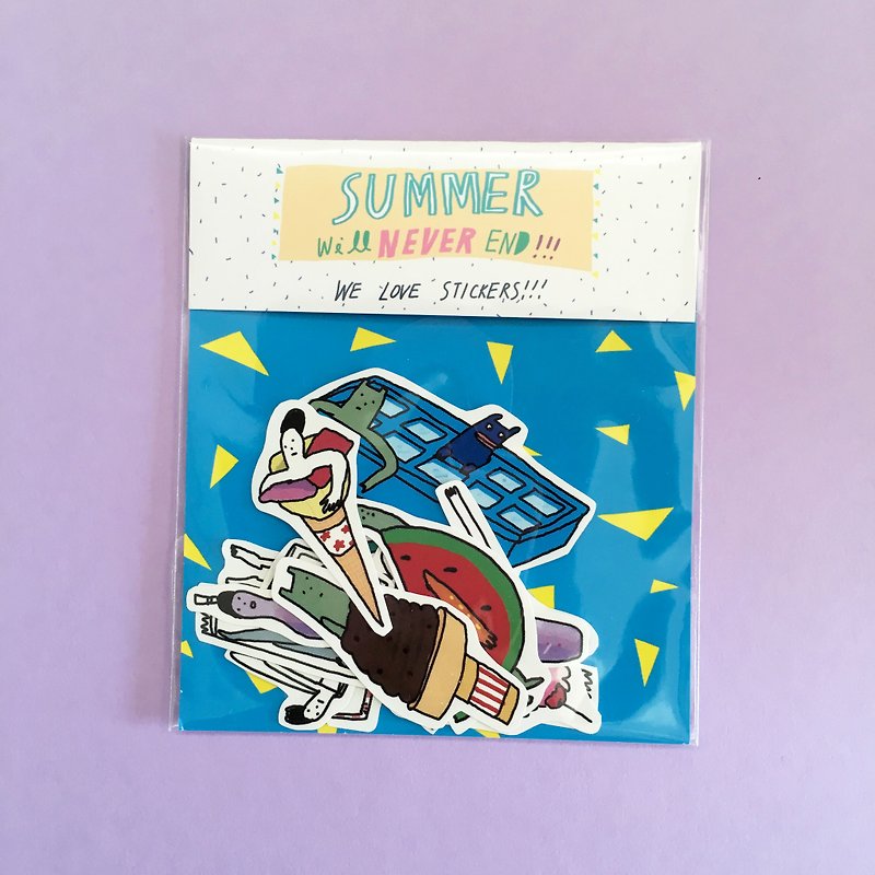 Summer Will Never End |貼紙包(11入) - 貼紙 - 紙 