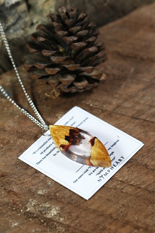 Nympheart *IN STOCK* Wonder burl wood collection - TWILIGHT necklace