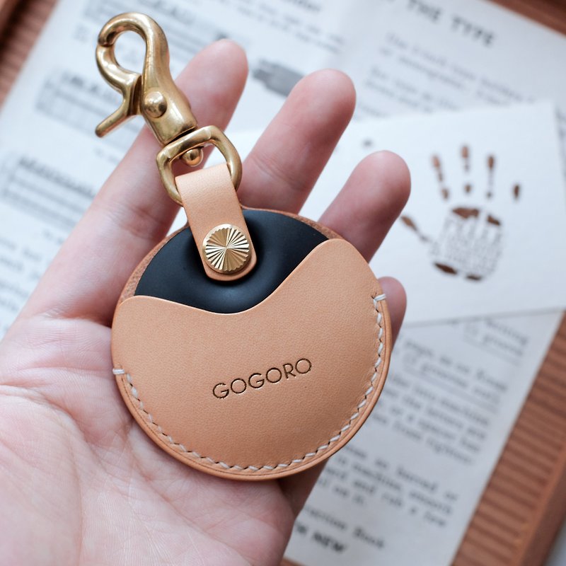 [Yuji] gogoro/gogoro2 key leather case Key holder / buttero original color - Keychains - Genuine Leather Gold