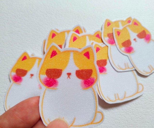 Chips Cat cute sticker journal sticker - Shop Gas Arts Studio Stickers -  Pinkoi