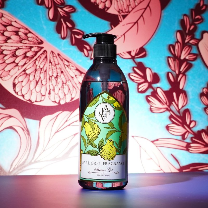 【英式午茶中性古龍香】 香凝伯爵香氛沐浴精 500mL - 沐浴乳/沐浴用品 - 其他材質 藍色