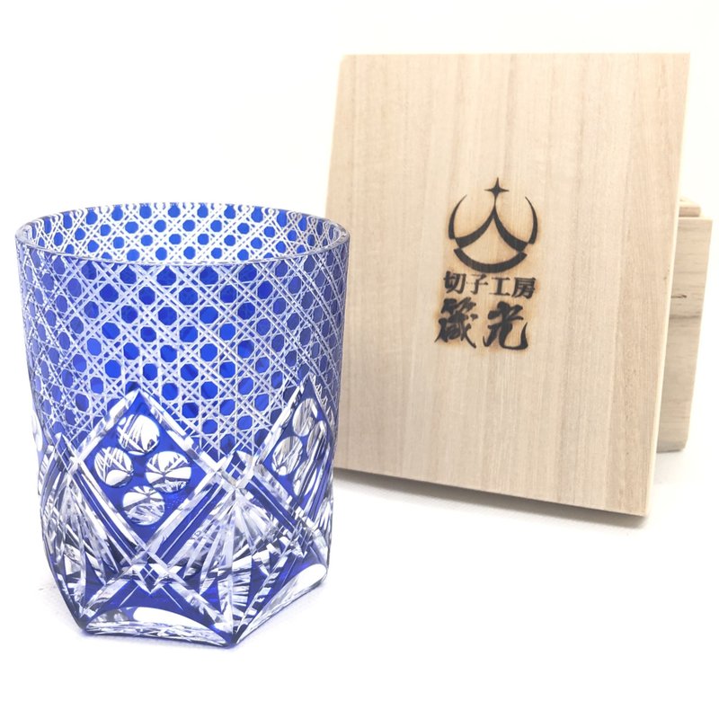 幻の八角籠目　ロックグラス - 茶壺/茶杯/茶具 - 玻璃 