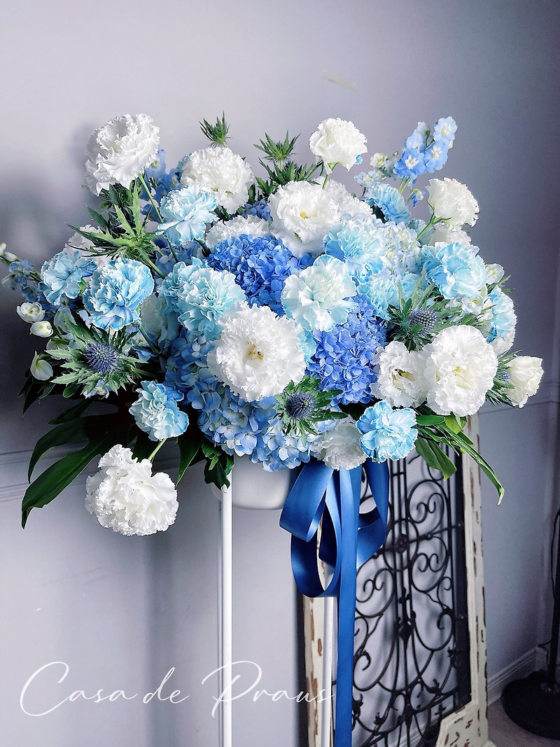 Blue Flowers Elevated Flower Baskets Limited to Shuangbei City - อื่นๆ - พืช/ดอกไม้ สีน้ำเงิน
