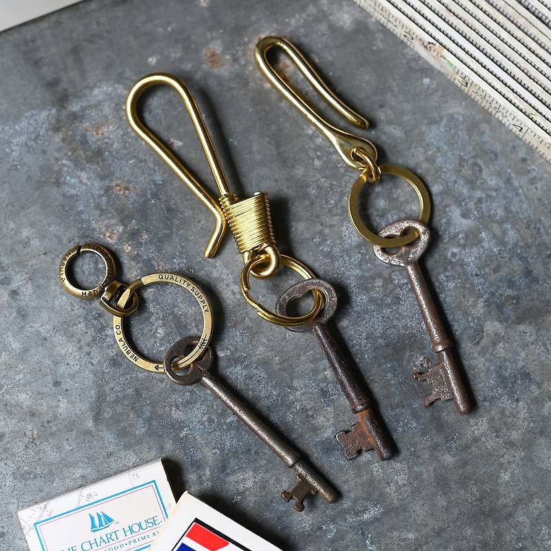 Antique Key / Vintage 古董鑰匙圈 - ที่ห้อยกุญแจ - วัสดุอื่นๆ สีนำ้ตาล