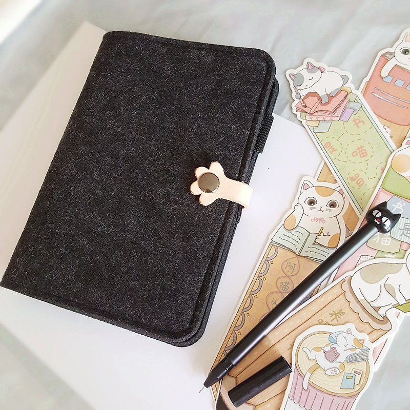 Graduation gift customization can be engraved kitty claw A6 loose-leaf notebook portable travel hand account notebook - Notebooks & Journals - Paper 
